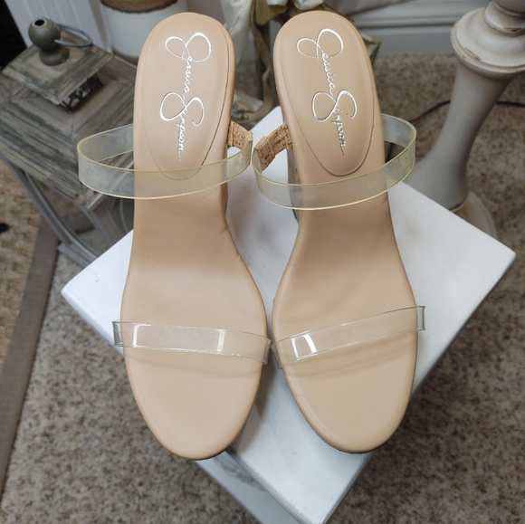 Jessica Simpson Tumile Wedge Sandals 10M - Picture 3 of 10